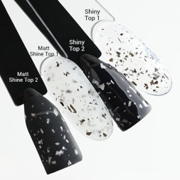 ONE NAIL   Топ матовый без л/с с шиммером  Top  MATT SHINY   #2   15мл