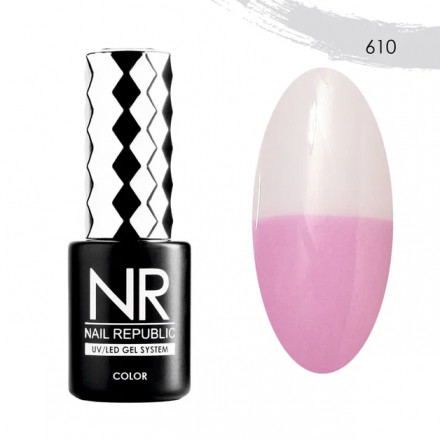 NAIL REPUBLIC   Гель-лак термо   10мл   Thermo Color Nude   #610