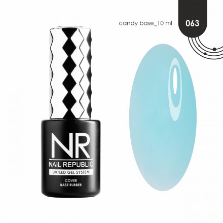 NAIL REPUBLIC   База цветная   10мл   Base CANDY   #63